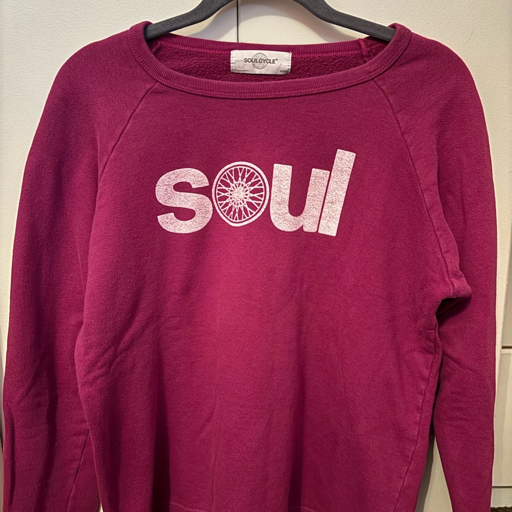 SoulCycle burgundy size S crewneck